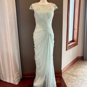 Beautiful Tadashi Shoji sheer, lace gown Size 6